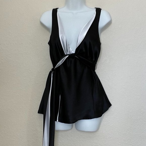 Black Silk Top - Picture 1 of 4
